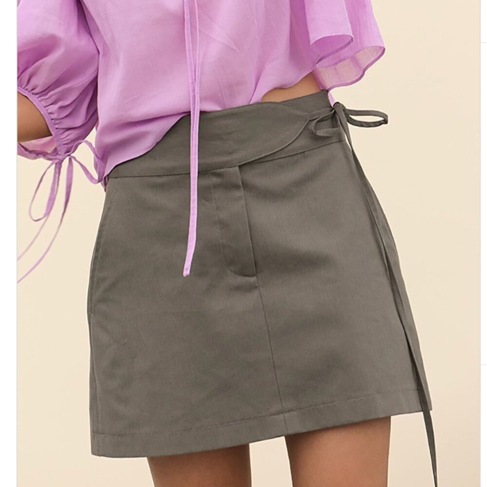 Ciao Lucia Small Olive Green Nari Skirt - Excellent